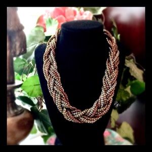 Vintage braided necklace